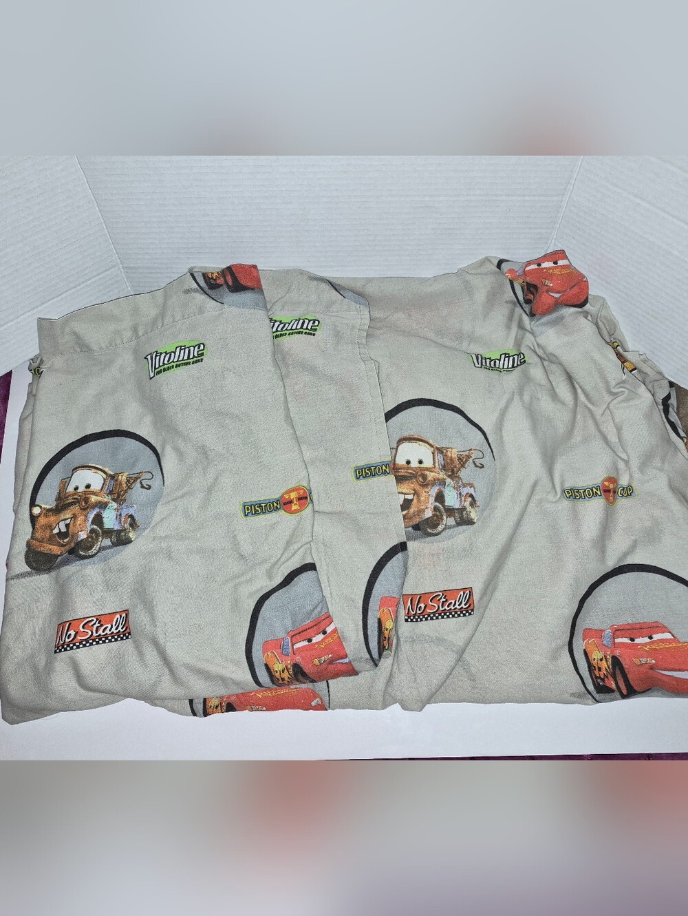 Disney Pixar Cars Vintage Sheet Set Lightning McQueen & Mater